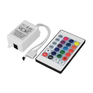 RGB LED Lights Controller 24 Keys Wireless Remote Control for 12V LED Strip
