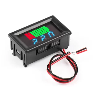 DC 6v/12v/24v/36v/48v/60v Lead-acid Lithium Battery Level Display Capacity LED Indicator Blue