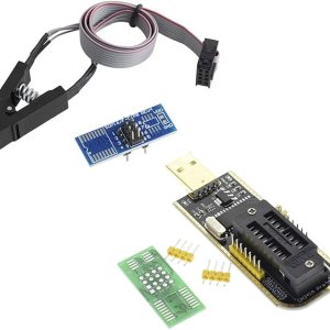 CH341A 24 25 Series EEPROM Flash BIOS USB Programmer Module + SOIC8 SOP8 Test Clip For EEPROM 93CXX / 25CXX / 24CXX