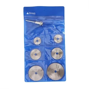 Mini HSS Circular Saw Blade Rotary Tool Discs with Mandrel Rod 6mm 22/25/32/35/44/50*0.8*6.35mm