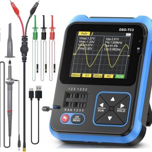FNIRSI DSO-TC3 3 IN 1 Digital Oscilloscope Function Signal Generator Transistor Tester 500KHz 10MS/s