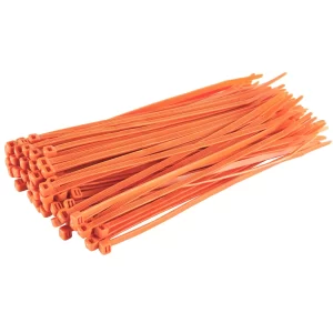Self-locking Nylon Cable Ties 10cm 100pcs - ORANGE