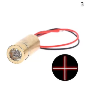 Laser Head 650nm 9mm 3V 50mW Laser Cross Diode Module Red Copper Head