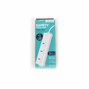 Linkcomn 301 power strip 3 UK Sockets - 1.6m EU