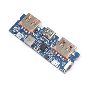 Lithium Battery Charger Board LED Dual USB 5V 2.4A Micro/Type-C USB Mobile Power Bank 18650 Charging Module