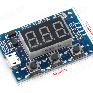 DC 5-30V Micro USB 5V PWM Generator Dual Way Duty Cycle Module