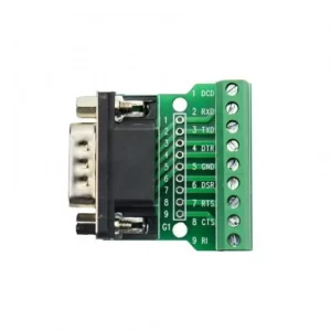 DB9 male transfer screw terminal 9 pin 9 hole RS232 RS485 conversion board