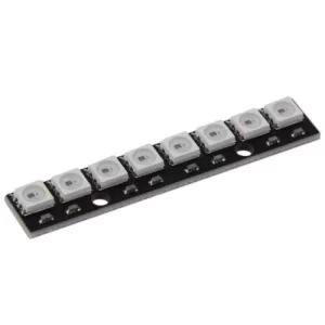 8 X WS2812 5050 RGB full-color LED Module - Black Board